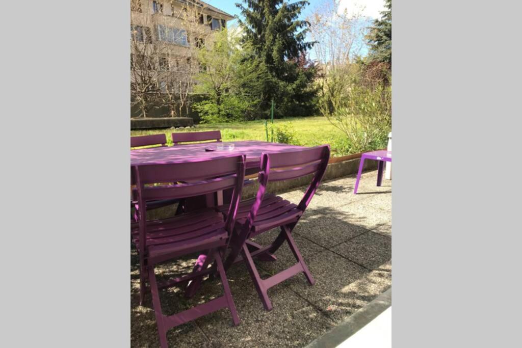 شقة Les Jardins - Terrasse & Jardin Au Calme آنسي المظهر الخارجي الصورة
